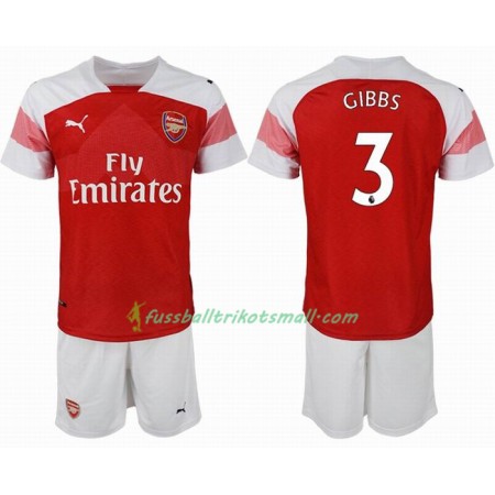 Fußballtrikots Arsenal GIBBS 3 Kinder 2018-2019 Kurzarm Heimtrikotsatz kaufen